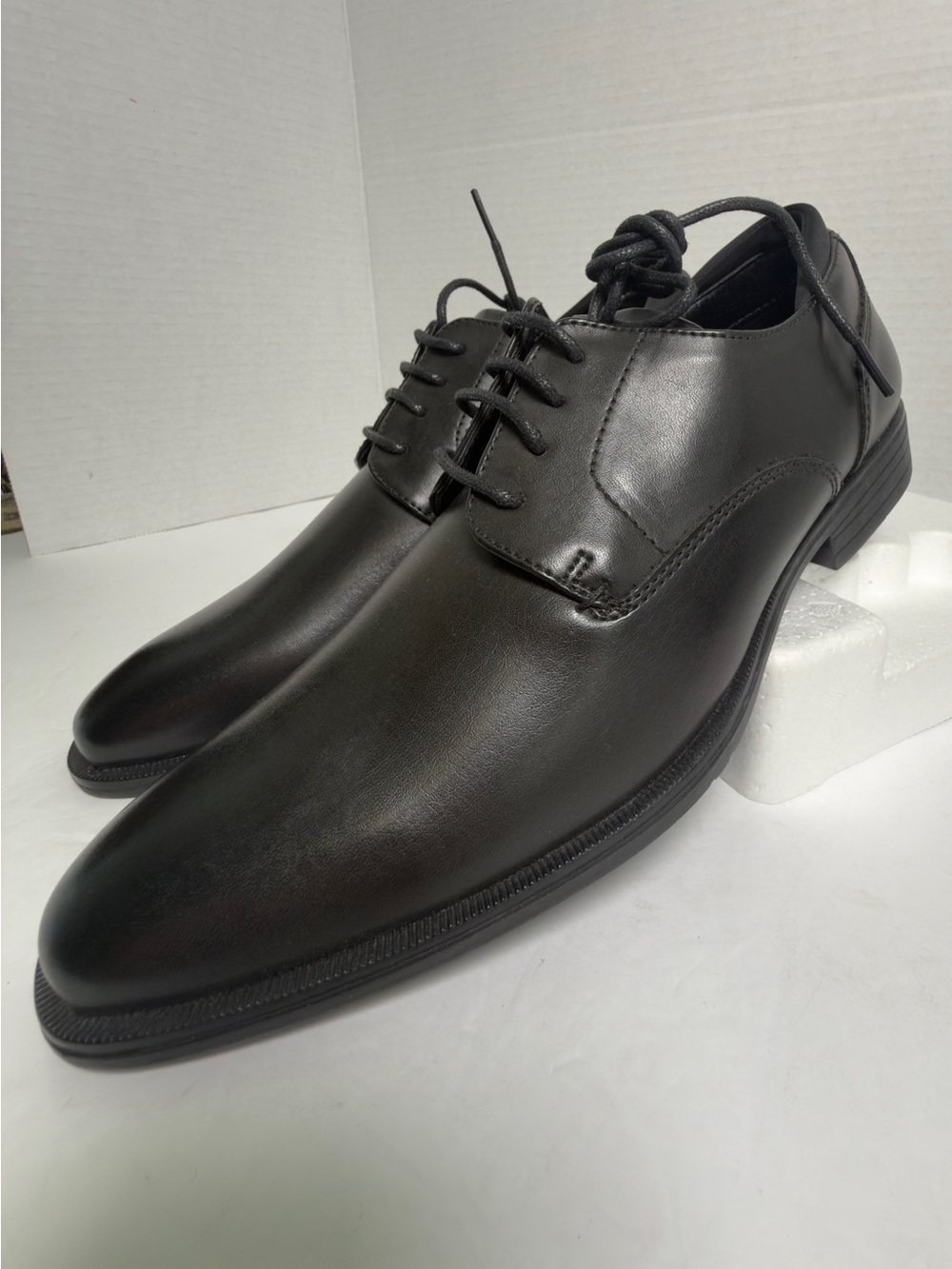 Bruno Mars Men's Black Derby Dress Shoes Sz 7.5